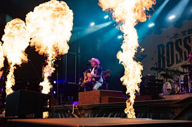 The Boss Hoss Back to the Boots LIVE Summer 2026, Kluturfabrik Cortendorf Concert, Live Music The Boss Hoss Back to the Boots LIVE Summer 2026 20 Jun 2026 Kluturfabrik Cortendorf, Coburg, Germany Image: Sascha Hoss Power, of The Boss Hoss, performing in the Kluturfabrik Cortendorf during Back to the Boots Tour. Copyright: xPresseFotoxEvansx