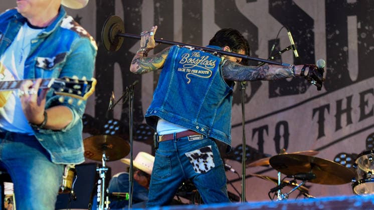The Boss Hoss Back to the Boots LIVE Summer 2026, Kluturfabrik Cortendorf Concert, Live Music The Boss Hoss Back to the Boots LIVE Summer 2026 20 Jun 2026 Kluturfabrik Cortendorf, Coburg, Germany Image: Alec Boss Burns Völkel, of The Boss Hoss, performing in the Kluturfabrik Cortendorf during Back to the Boots Tour. Copyright: xPresseFotoxEvansx