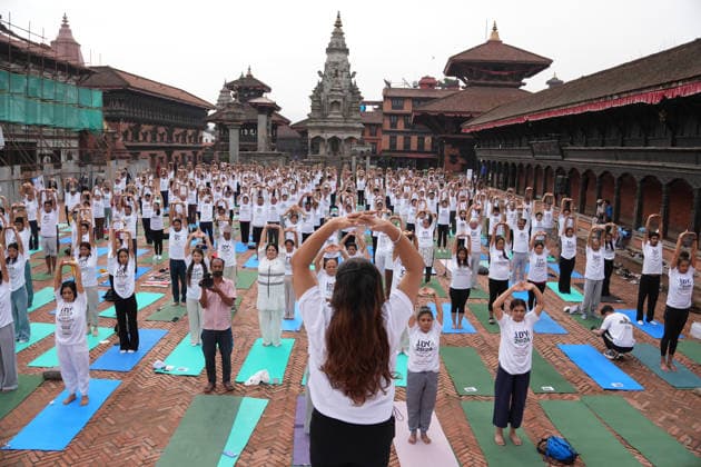International Yoga Day in Nepal BHAKTAPUR, NEPAL - JUNE 21: Participants take part in a mass yoga session during an event marking International Day of Yoga in Bhaktapur, Nepal, on June 21, 2026. Sunil Pradhan Anadolu Bhaktapur Nepal. Editorial use only. Please get in touch for any other usage.  Copyright: x2026xAnadoluxSunilxPradhanx