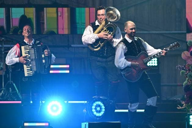 20.06.2026 - Bad Kleinkirchheim - St. Oswald am Hoferriegel in Österreich (AUT) - Wenn die Musi spielt Sommer Open Air 2026- im Bild: Saso Avsenik und seine Oberkrainer, *** June 20, 2026, Bad Kleinkirchheim, St. Oswald am Hoferriegel, Austria, AUT