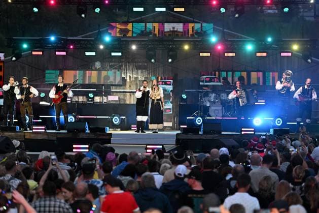20.06.2026 - Bad Kleinkirchheim - St. Oswald am Hoferriegel in Österreich (AUT) - Wenn die Musi spielt Sommer Open Air 2026- im Bild: Saso Avsenik und seine Oberkrainer, *** June 20, 2026, Bad Kleinkirchheim, St. Oswald am Hoferriegel, Austria, AUT