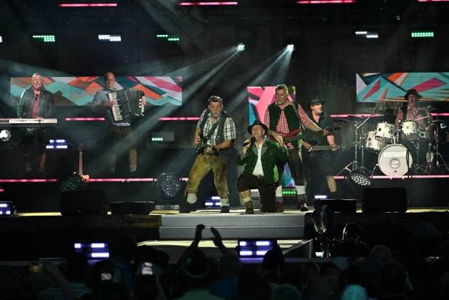 20.06.2026 - Bad Kleinkirchheim - St. Oswald am Hoferriegel in Österreich (AUT) - Wenn die Musi spielt Sommer Open Air 2026- im Bild: AlpenRebellen (Alpen Rebellen), *** June 20, 2026, Bad Kleinkirchheim, St. Oswald am Hoferriegel, Austria, AUT