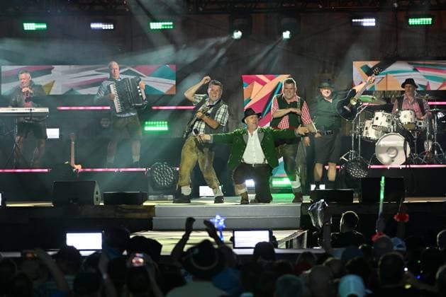20.06.2026 - Bad Kleinkirchheim - St. Oswald am Hoferriegel in Österreich (AUT) - Wenn die Musi spielt Sommer Open Air 2026- im Bild: AlpenRebellen (Alpen Rebellen), *** June 20, 2026, Bad Kleinkirchheim, St. Oswald am Hoferriegel, Austria, AUT