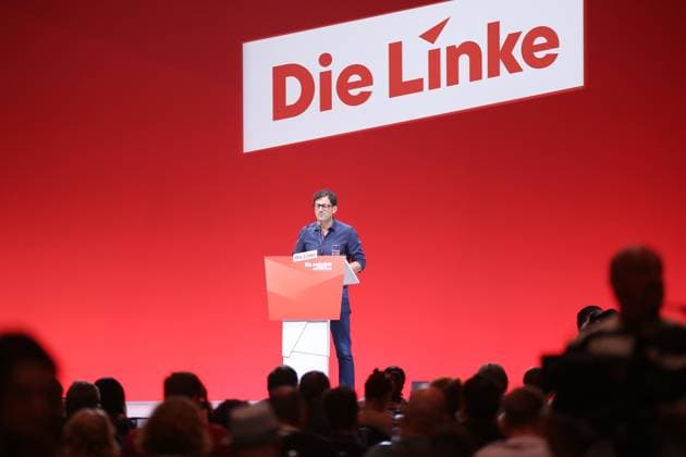 Potsdam, Brandenburg, Deutschland, 21.06.2026: Metropolis-Halle: Bundesparteitag der Linkspartei: Luigi Pantisano *** Potsdam, Brandenburg, Germany, June 21, 2026, Metropolis Halle, Federal Party Convention of The Left Party, Luigi Pantisano,detected_source_language Copyright: xdtsxNachrichtenagenturx dts_124283