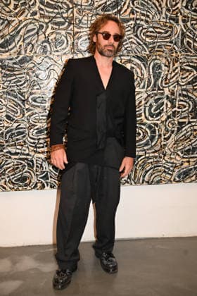 IPA85907531 - Milan, Milan Men™s Fashion Week Spring Summer 2027 - Men™s Fashion, Spring Summer 2027 - Simon Cracker fashion show - Arrivals - pictured: Ludovico Fremont  Copyright: xSimonaxChiocciax xSimonaxChiocciax 85907531