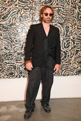 IPA85907534 - Milan, Milan Men™s Fashion Week Spring Summer 2027 - Men™s Fashion, Spring Summer 2027 - Simon Cracker fashion show - Arrivals - pictured: Ludovico Fremont  Copyright: xSimonaxChiocciax xSimonaxChiocciax 85907534