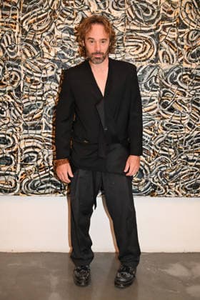 IPA85907542 - Milan, Milan Men™s Fashion Week Spring Summer 2027 - Men™s Fashion, Spring Summer 2027 - Simon Cracker fashion show - Arrivals - pictured: Ludovico Fremont  Copyright: xSimonaxChiocciax xSimonaxChiocciax 85907542