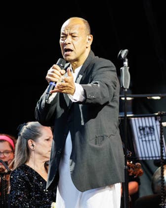 Roland Gift of Fine Young Cannibals performing live at the 80s Classical Show at the Hampton Court Palace Festival, London, UK on 20th June 2026 Roland Gift of Fine Young Cannibals performing live at the 80s Classical Show at the Hampton Court Palace Festival, London, UK on 20th June 2026, Credit:Manuela Langotsch Avalon United Kingdom, London, Hampton Court Palace Festival  Copyright: xManuelaxLangotschx xAvalonx 1111609789