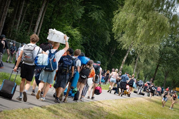 Blick auf das Festivalgelände mit Publikum, 21.06.2026;Hurricane-Musikfestival 2026 in Scheeßel, Nidersachsen, Scheeßel Niedersachsen Deutschland Festivalgelände