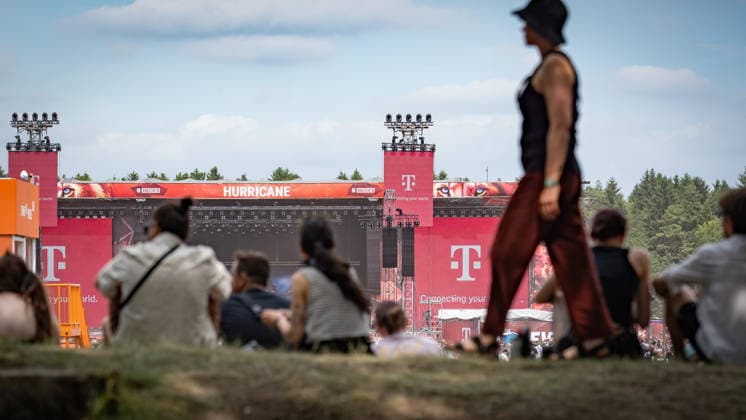 Blick auf das Festivalgelände mit Publikum, 21.06.2026;Hurricane-Musikfestival 2026 in Scheeßel, Nidersachsen, Scheeßel Niedersachsen Deutschland Festivalgelände