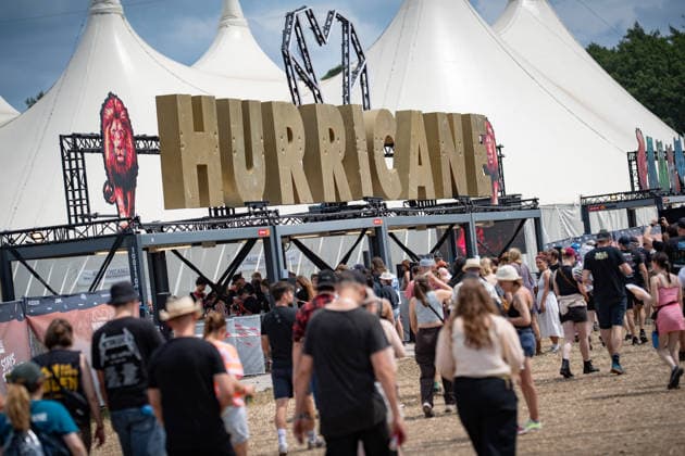 Blick auf das Festivalgelände mit Publikum, 21.06.2026;Hurricane-Musikfestival 2026 in Scheeßel, Nidersachsen, Scheeßel Niedersachsen Deutschland Festivalgelände