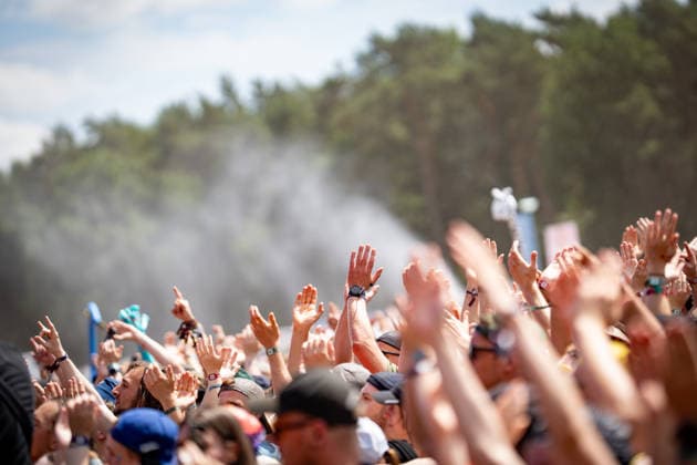 Blick auf das Festivalgelände mit Publikum, 21.06.2026;Hurricane-Musikfestival 2026 in Scheeßel, Nidersachsen, Scheeßel Niedersachsen Deutschland Festivalgelände