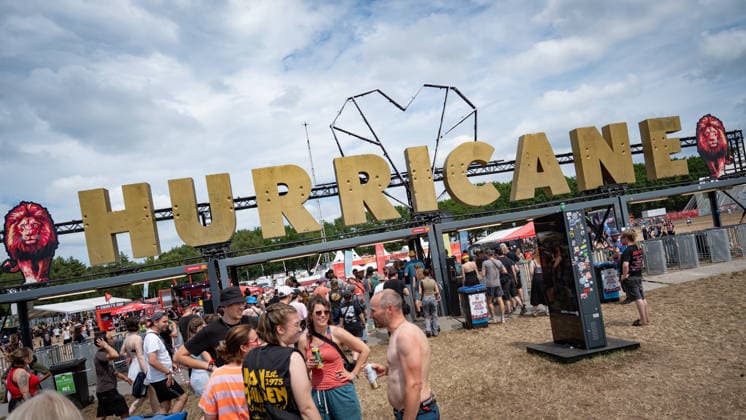 Blick auf das Festivalgelände mit Publikum, 21.06.2026;Hurricane-Musikfestival 2026 in Scheeßel, Nidersachsen, Scheeßel Niedersachsen Deutschland Festivalgelände