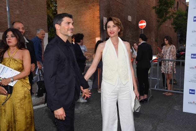IPA85908635 - Rome, Via Veneto, 2026 Pellicola D Oro Award; Pictured: Anna Foglietta and Paolo Sopranzetti  Copyright: xVincenzoxLandix xVincenzoxLandix 85908635