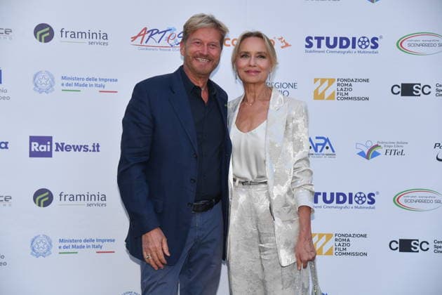 IPA85908659 - Rome, Via Veneto, 2026 Pellicola D Oro Award; Pictured: Gloria Guida and her brother  Copyright: xVincenzoxLandix xVincenzoxLandix 85908659