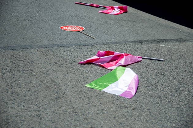 June 21, 2026, Istanbul, Istanbul, Turkey: Activists participate in the 12th Trans Pride March in the Kadikoy district of Istanbul, Turkey, on June 21, 2026. Following the conclusion of the march and after participants had dispersed, police detained several people, including journalists covering the event. The annual march was organized to raise awareness of transgender rights and issues affecting the LGBTQ+ community. Istanbul Turkey  - ZUMAt171 20260621_zip_t171_018 Copyright: xAbdullahxTepelix
