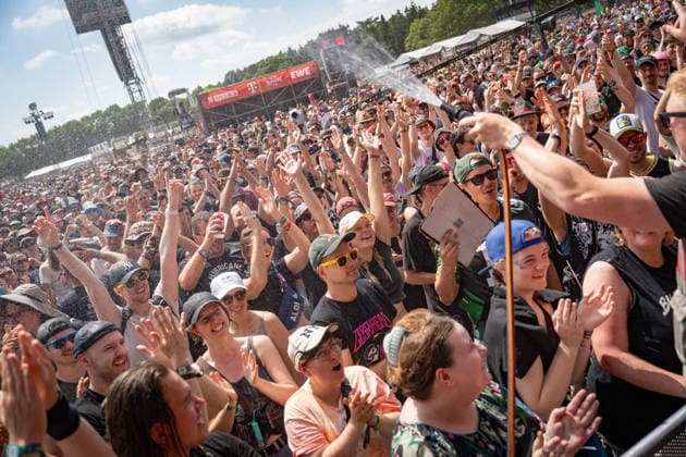 Blick auf das Festivalgelände mit Publikum, 21.06.2026;Hurricane-Musikfestival 2026 in Scheeßel, Nidersachsen, Scheeßel Niedersachsen Deutschland Festivalgelände