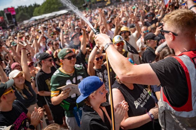 Blick auf das Festivalgelände mit Publikum, 21.06.2026;Hurricane-Musikfestival 2026 in Scheeßel, Nidersachsen, Scheeßel Niedersachsen Deutschland Festivalgelände