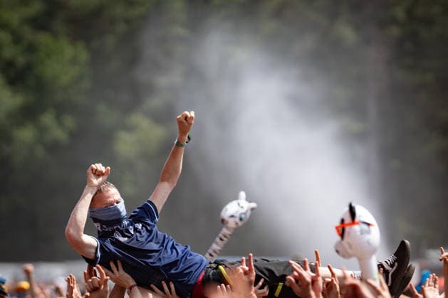 Blick auf das Festivalgelände mit Publikum, 21.06.2026;Hurricane-Musikfestival 2026 in Scheeßel, Nidersachsen, Scheeßel Niedersachsen Deutschland Festivalgelände