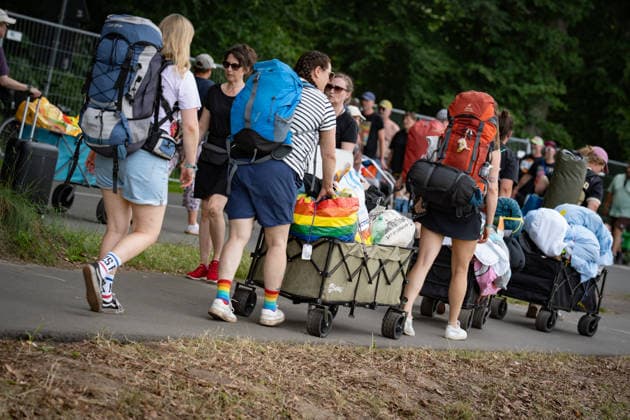 Blick auf das Festivalgelände mit Publikum, 21.06.2026;Hurricane-Musikfestival 2026 in Scheeßel, Nidersachsen, Scheeßel Niedersachsen Deutschland Festivalgelände