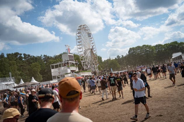 Blick auf das Festivalgelände mit Publikum, 21.06.2026;Hurricane-Musikfestival 2026 in Scheeßel, Nidersachsen, Scheeßel Niedersachsen Deutschland Festivalgelände