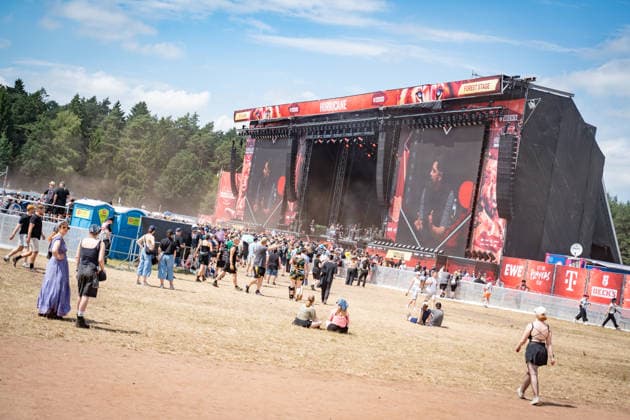 Blick auf das Festivalgelände mit Publikum, 21.06.2026;Hurricane-Musikfestival 2026 in Scheeßel, Nidersachsen, Scheeßel Niedersachsen Deutschland Festivalgelände