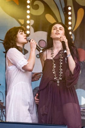 IPA85913965 - England, Isle of Wight Festival - Sunday - Abigail Morris on stage with Lucia and the Best Boys  Copyright: xcristinaxmasseix xx 85913965