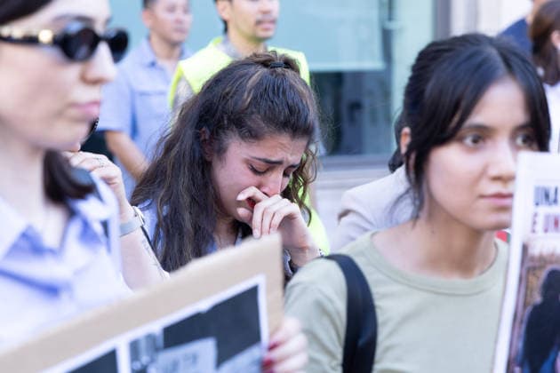 IPA85915159 - Rally in Piazza Santi Apostoli in Rome in solidarity with the women and people in Afghanistan who continue to suffer repression and serious human rights violations  Copyright: xMatteoxNardonex xx 85915159
