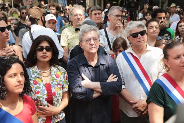 Anti-racism and anti-far-right demonstration held in Paris PARIS, FRANCE - JUNE 21: Jean-Luc Melenchon, founder of the La France Insoumise (Unsubmissive France) party, attends a protest against racism and the far-right in the Barbes neighborhood of Paris, Ile-de-France region, France on June 21, 2026. Mohamad Salaheldin Abdelghani Alsayed Anadolu Paris France. Editorial use only. Please get in touch for any other usage.  Copyright: x2026xAnadoluxMohamadxSalaheldinxAbdelghanixAlsayedx