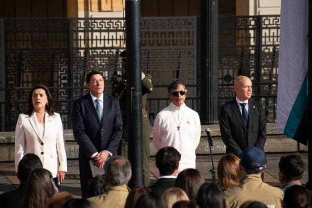 June 21, 2026, Bogota, Bogota D.C, Colombia: Colombian president Petro during the runoff round of elections in Colombia, June 21, 2026, Colombia faces tebse election between a far right lawyer and a senator of the ruling party. Bogota Colombia - ZUMAvp1_ 20260621_zia_vp1_011 Copyright: xLuisaxBorjaxLunax