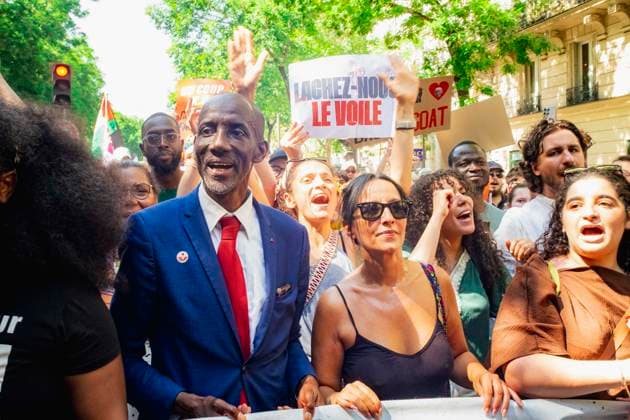The Mayor of Saint Denis, Bally Bagayoko, at the Rally Against Racism on 21 June 2026. - 21 06 2026 - France France Paris -  GérardxCambonx xLexPictorium LePictorium_0337117