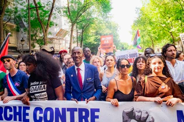 The Mayor of Saint Denis, Bally Bagayoko, at the Rally Against Racism on 21 June 2026. - 21 06 2026 - France France Paris -  GérardxCambonx xLexPictorium LePictorium_0337122