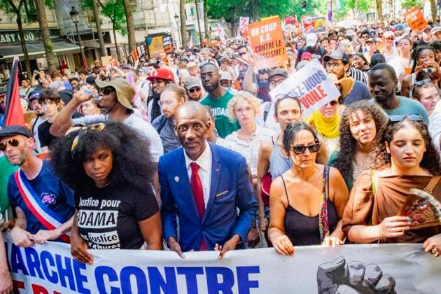 The Mayor of Saint Denis, Bally Bagayoko, at the Rally Against Racism on 21 June 2026. - 21 06 2026 - France France Paris -  GérardxCambonx xLexPictorium LePictorium_0337123