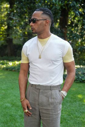 IPA85919007 - Milan, Milan Men™s Fashion Week Spring Summer 2027 - Men™s Fashion, Spring Summer 2027 - TOD™S presentation - arrivals In the photo: Mohamed Ramadan  Copyright: xRiccardoxGIordanox xRiccardoxGiordanox 85919007