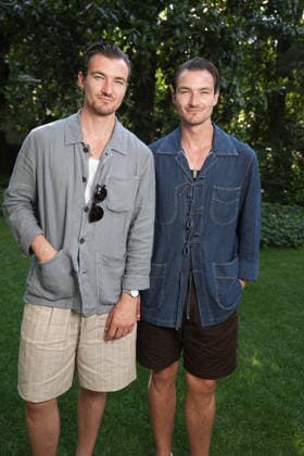 IPA85918871 - Milan, Milan Men™s Fashion Week Spring Summer 2027 - Men™s Fashion, Spring Summer 2027 - TOD™S presentation - arrivals Pictured: Scott Staniland and Brett Staniland  Copyright: xRiccardoxGIordanox xRiccardoxGiordanox 85918871