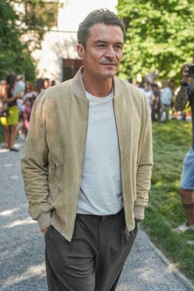 IPA85918951 - Milan, Milan Men™s Fashion Week Spring Summer 2027 - Men™s Fashion, Spring Summer 2027 - TOD™S presentation - arrivals Pictured: Orlando Bloom  Copyright: xRiccardoxGIordanox xRiccardoxGiordanox 85918951