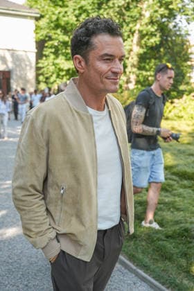 IPA85918952 - Milan, Milan Men™s Fashion Week Spring Summer 2027 - Men™s Fashion, Spring Summer 2027 - TOD™S presentation - arrivals Pictured: Orlando Bloom  Copyright: xRiccardoxGIordanox xRiccardoxGiordanox 85918952
