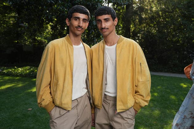 IPA85919000 - Milan, Milan Men™s Fashion Week Spring Summer 2027 - Men™s Fashion, Spring Summer 2027 - TOD™S presentation - arrivals Pictured: Twins Hadban  Copyright: xRiccardoxGIordanox xRiccardoxGiordanox 85919000