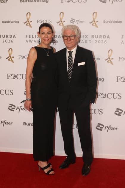 Marion Kiechle und Marcel Reif bei der 21. Verleihung des Felix Burda Award 2026 im Axica-Kongress- und Tagungszentrum. Berlin, 21.06.2026 *** Marion Kiechle and Marcel Reif at the 21st Felix Burda Award Ceremony in 2026 at the Axica Congress and Conference Center in Berlin, June 21, 2026,detected_source_language Copyright: xAgenturxMatthiasxWehnertx xM.xGränzdörferx