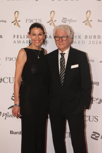 Marion Kiechle und Marcel Reif bei der 21. Verleihung des Felix Burda Award 2026 im Axica-Kongress- und Tagungszentrum. Berlin, 21.06.2026 *** Marion Kiechle and Marcel Reif at the 21st Felix Burda Award Ceremony in 2026 at the Axica Congress and Conference Center in Berlin, June 21, 2026,detected_source_language Copyright: xAgenturxMatthiasxWehnertx xM.xGränzdörferx