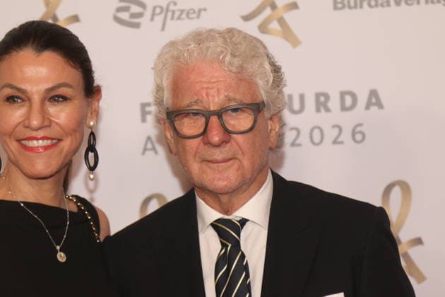Marion Kiechle und Marcel Reif bei der 21. Verleihung des Felix Burda Award 2026 im Axica-Kongress- und Tagungszentrum. Berlin, 21.06.2026 *** Marion Kiechle and Marcel Reif at the 21st Felix Burda Award Ceremony in 2026 at the Axica Congress and Conference Center in Berlin, June 21, 2026,detected_source_language Copyright: xAgenturxMatthiasxWehnertx xM.xGränzdörferx