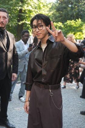 IPA85922741 - Milan, Milan Men™s Fashion Week Spring Summer 2027 - Men™s Fashion, Spring Summer 2027 - TOD™S presentation - arrivals Pictured: Han Ji-sung  Copyright: xRiccardoxGIordanox xRiccardoxGiordanox 85922741