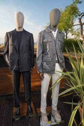 IPA85922987 - Milan, Milan Men™s Fashion Week Spring Summer 2027 - Men™s Fashion, Spring Summer 2027 - Pal Zilieri presentation - details pictured: suits  Copyright: xRiccardoxGIordanox xRiccardoxGiordanox 85922987