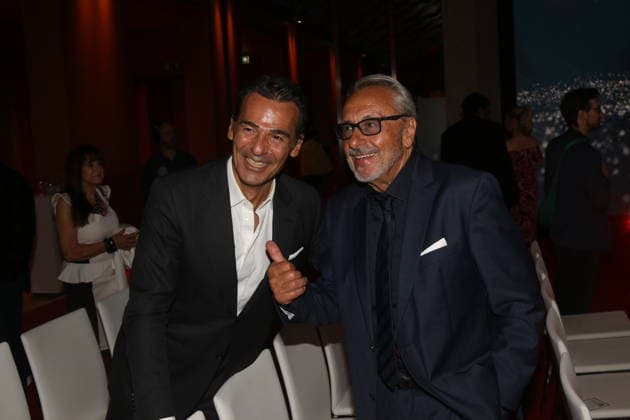 Erol Sander und Wolfgang Stumph bei der 21. Verleihung des Felix Burda Award 2026 im Axica-Kongress- und Tagungszentrum. Berlin, 21.06.2026 *** Erol Sander and Wolfgang Stumph at the 21st Felix Burda Award Ceremony in 2026 at the Axica Congress and Conference Center in Berlin, June 21, 2026,detected_source_language Copyright: xAgenturxMatthiasxWehnertx xM.xGränzdörferx