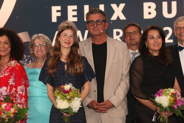 Ronja Fleckenstein und Hans Sigl bei der 21. Verleihung des Felix Burda Award 2026 im Axica-Kongress- und Tagungszentrum. Berlin, 21.06.2026 *** Ronja Fleckenstein and Hans Sigl at the 21st Felix Burda Award Ceremony in 2026 at the Axica Congress and Conference Center in Berlin, June 21, 2026,detected_source_language Copyright: xAgenturxMatthiasxWehnertx xM.xGränzdörferx
