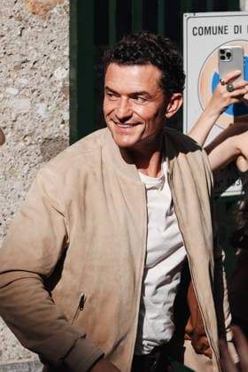 IPA85925234 - Milan, Milan Fashion Week Menswear Spring Summer 2027 - Men s Fashion, Spring Summer 2027 - Tod s Show - Guests Arriving. Pictured: Orlando Bloom (British actor)  Copyright: xAlessandroxBremecx xx 85925234