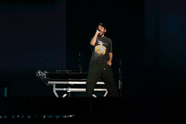 ROCK IN RIO LISBOA 2026 ROCK IN RIO LISBOA: Linkin Park performing at Palco Mundo on second day of Rock In Rio Lisboa, at Parque Tejo, in Lisbon, Portugal, this Sunday 21. (Photo: Bruno de Carvalho Brazil Photo Press) Lisboa Parque das Nacoes Lisboa Portugal Copyright: xBrunoxdexCarvalhox