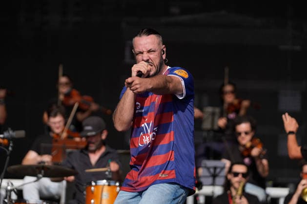 ROCK IN RIO LISBOA 2026 ROCK IN RIO LISBOA: Sam The Kid performing at Palco Musica Valley on second day of Rock In Rio Lisboa, at Parque Tejo, in Lisbon, Portugal, this Sunday 21. (Photo: Bruno de Carvalho Brazil Photo Press) Lisboa Parque das Nacoes Lisboa Portugal Copyright: xBrunoxdexCarvalhox