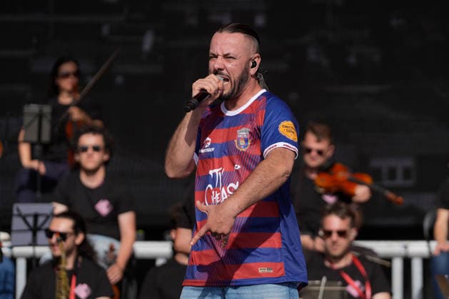 ROCK IN RIO LISBOA 2026 ROCK IN RIO LISBOA: Sam The Kid performing at Palco Musica Valley on second day of Rock In Rio Lisboa, at Parque Tejo, in Lisbon, Portugal, this Sunday 21. (Photo: Bruno de Carvalho Brazil Photo Press) Lisboa Parque das Nacoes Lisboa Portugal Copyright: xBrunoxdexCarvalhox