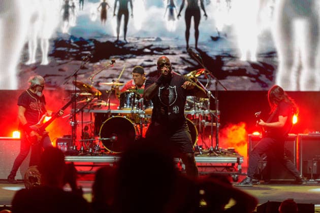 ROCK IN RIO LISBOA 2026 ROCK IN RIO LISBOA: Sepultura performing at Palco Music Valley on second day of Rock In Rio Lisboa, at Parque Tejo, in Lisbon, Portugal, this Sunday 21. (Photo: Bruno de Carvalho Brazil Photo Press) Lisboa Parque das Nacoes Lisboa Portugal Copyright: xBrunoxdexCarvalhox